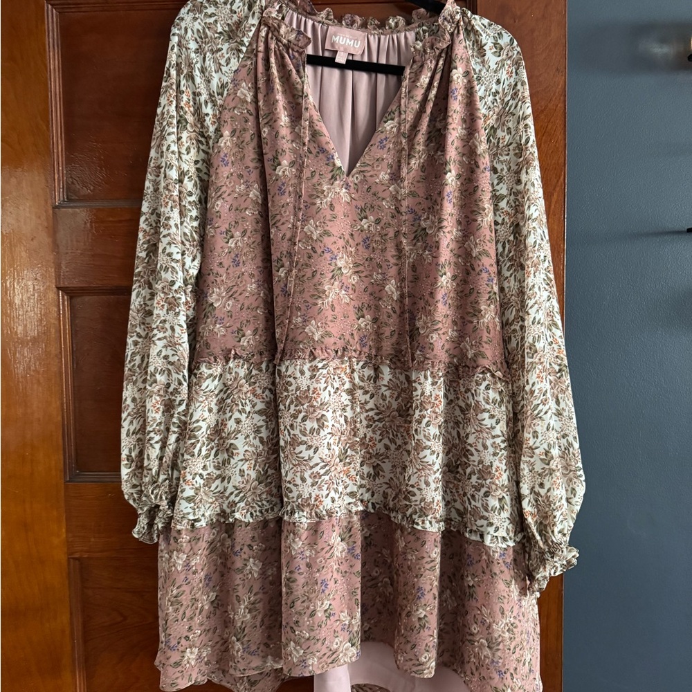 Show Me Your MuMu Floral Ruffle Dress